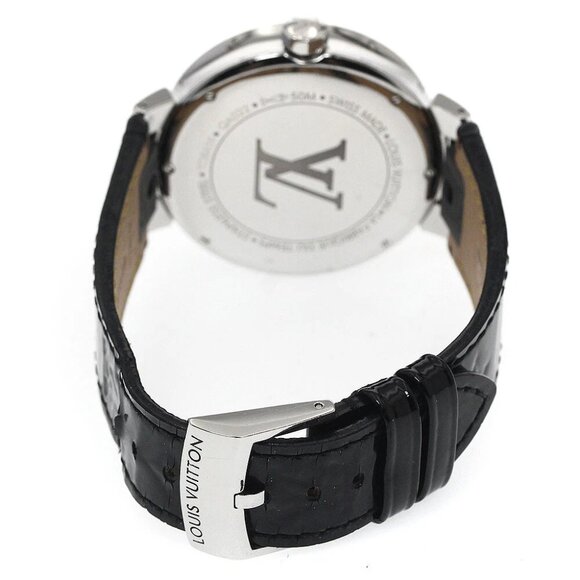 LOUIS VUITTON Tambour Moon Divine GM QA022 Diamond Quartz Men's Watch_887406 - Picture 6 of 7